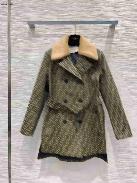 Senhoras blusão outono inverno jaqueta lapela engrossado casaco de algodão designer vestuário colarinho removível elegante casual feminino topo