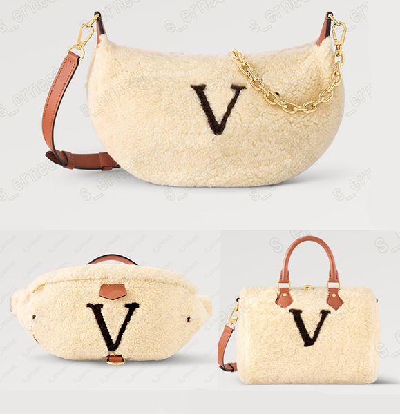 lv8 Inverno THE MOON Borsa a tracolla Teddy OVER da donna di alta qualità Borsa a tracolla da uomo a tracolla con tracolla Fluffy Bumbag Borse di design di lusso