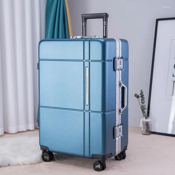 Valizler Varış Evrensel Tekerlekler Yurtdışına Seyahat Etme İş Bagajı 20'24 inç Paket Çanta Kılıfı Moda Kadın Çocuklar Erkekler Bavul