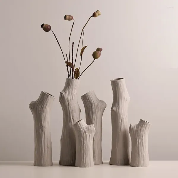 Vazolar İskandinav yaratıcı ağaç şubesi seramik vazo ins dekorasyonu