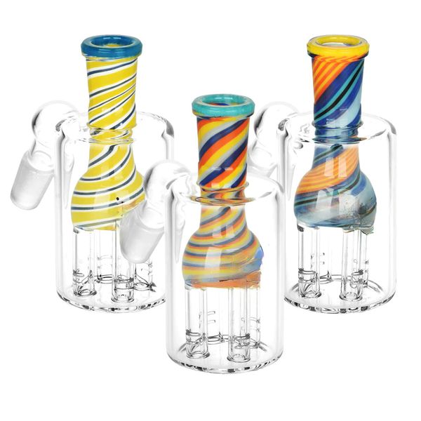 Винтажный кальян Cheech Ash Catcher 45, 90 градусов, стеклянный бонг для воды, оригинальное стеклянное заводское производство, можно разместить логотип клиента от DHL UPS CNE HH