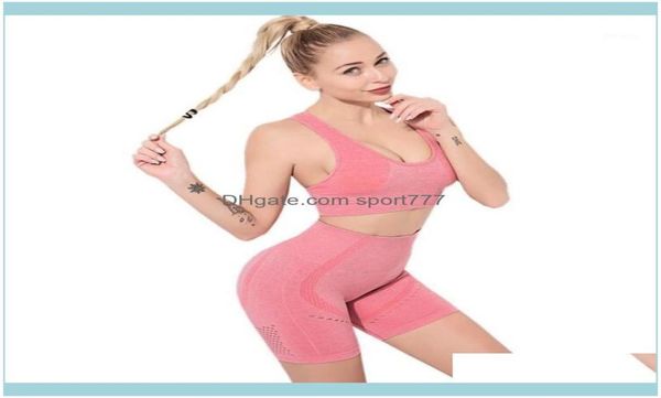 Outfits Übung Sportliche Outdoor-Bekleidung Outdoorsnahtlose Active Wear Damen-Trainingsanzüge Yoga Fitness-Anzug Laufsport-BHYog4949380