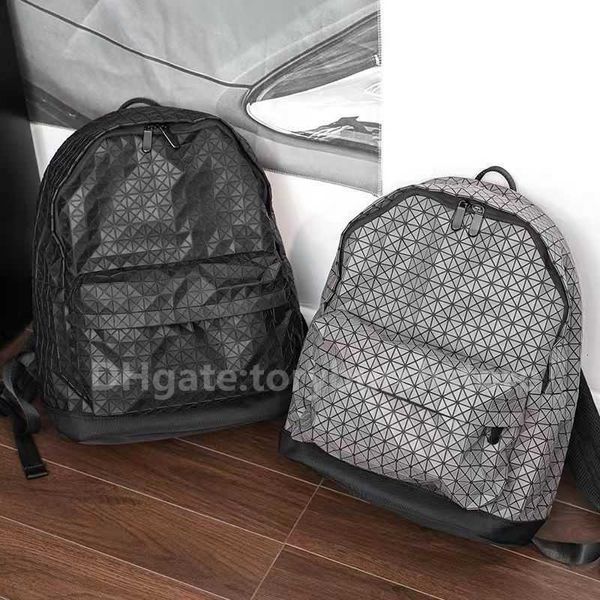 Borsa Zaino in silicone Impermeabile portatile giapponese Versatile originale Lingge geometrica per uomini e donne da viaggio