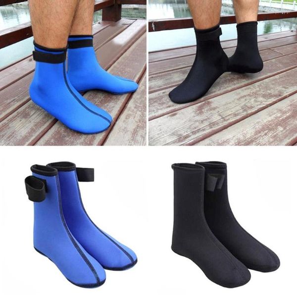 Spor çorapları 1 pair yüzme sörf dalışı 3mm neopren şnorkelli yüzme botları su için t8