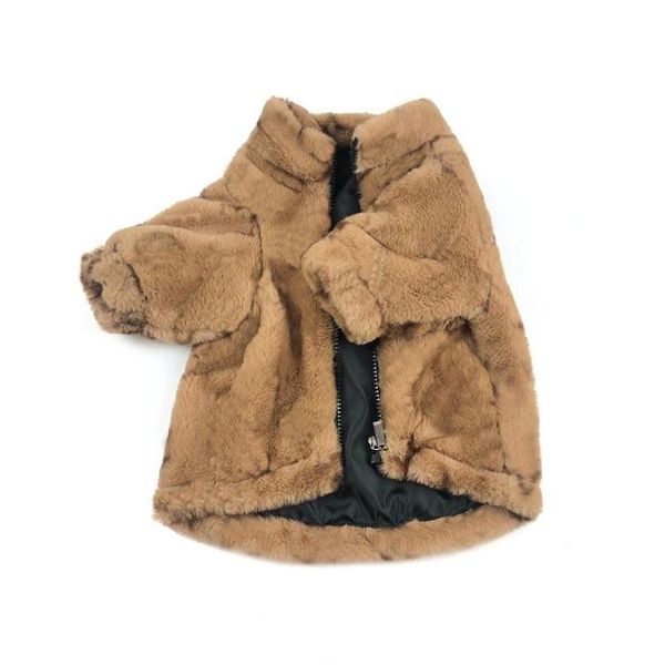 Abbigliamento per cani Inverno Addensare Pelliccia Bldog Cappotti Ins Moda Flora Modello Animali domestici Giacche Regalo di Natale per Teddy Bichon Capispalla Drop Dhhct