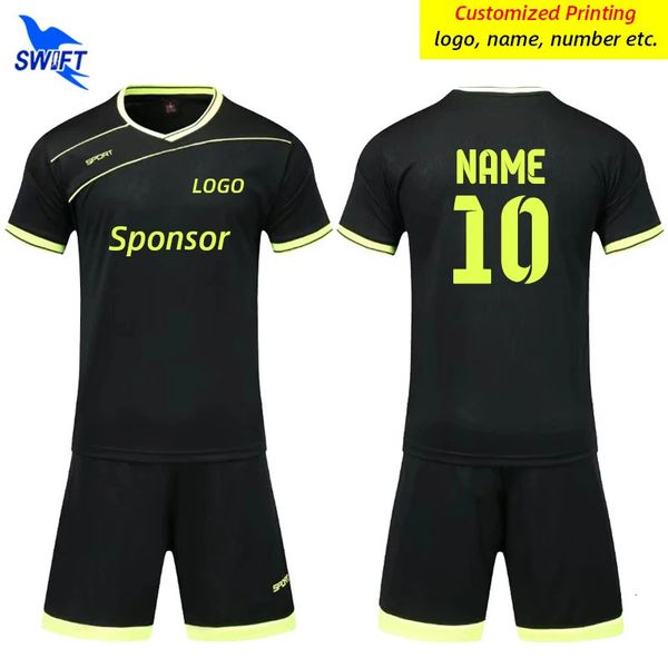 Outros artigos esportivos personalizar impressão camisas de futebol uniformes crianças meninos treinamento de futebol terno homens secagem rápida futbol equipe esportes conjunto roupas esportivas 231030