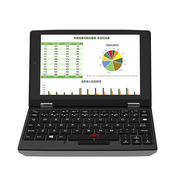 Popolare mini laptop touch screen da 7 pollici per affari, ufficio, apprendimento, tasca, vendita all'ingrosso di laptop