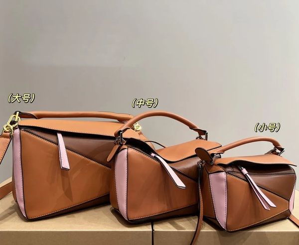 2023 Puuule Schulter-Achseltasche geometrische Tasche einfache 10A Designer-Tasche Modemarke Brieftasche Handytasche Lippenstift-Tasche Größe große, mittlere und kleine Mädchen müssen kaufen