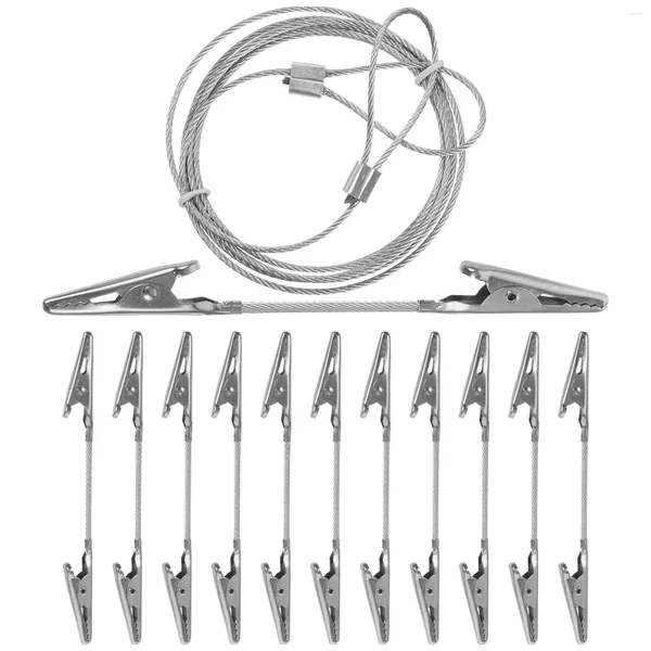 Rahmen 1 Set Dual-Ended Memo Clips Bürokarten Krokodilklemmen DIY PO-Halter mit hängendem Draht