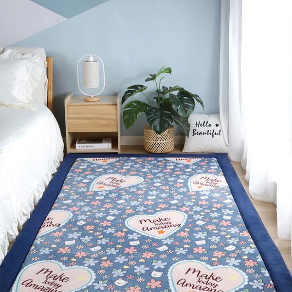 pembe halılar yatak odası kızlar halı kalınlaştırılmış yatak battaniyesi anti-damla yastık bebek bebek
