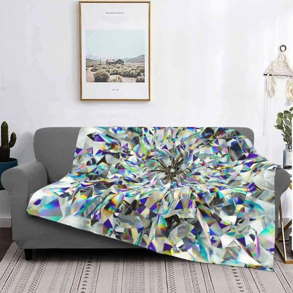 Cobertores diamantes pedras brilhantes ar condicionado cobertor macio quente luz fina diamante strass feminino