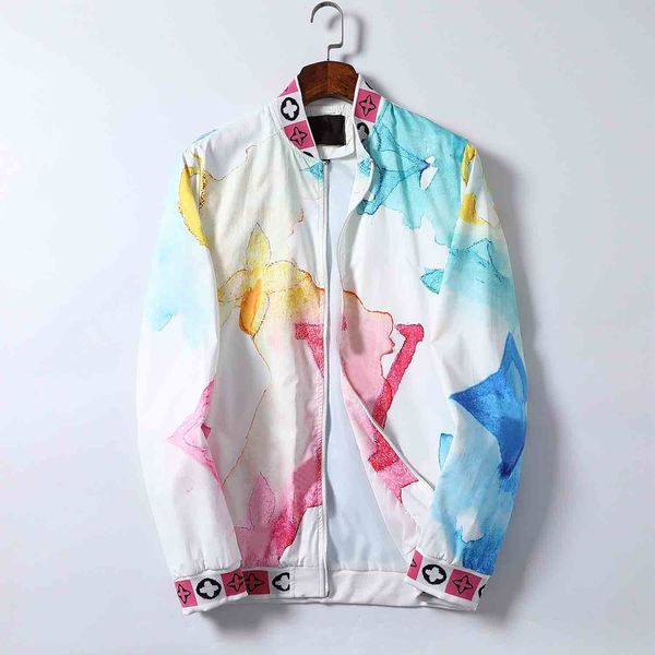 2024 Tasarımcı Erkek Ceket Bahar Sonbahar Ceket Moda Kapşonlu Ceketler Spor Rüzgar Dereciği Sıradan Fermuar Katları İnsan Dış Giyim Ceket M-XXXL
