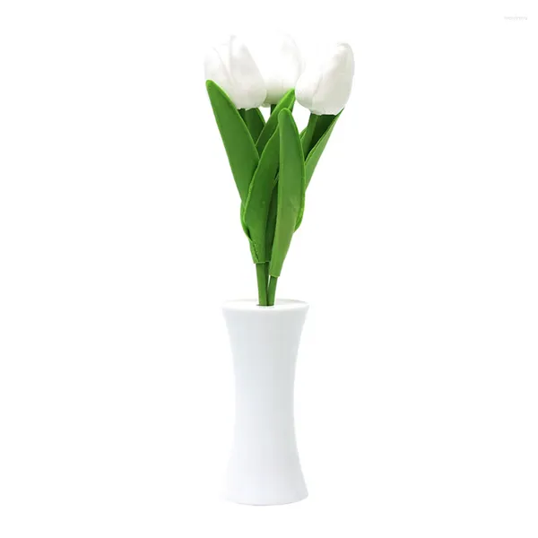 Nachtlichter, Tulpen-Kunstblumen, Licht, sichere LED-Atmosphärenlampe, energiesparende Ornament-Requisiten, langlebig für Hochzeit, Valentinstag, Geschenk