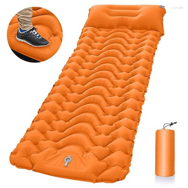 Kissen Wasserdichte Luftbett Aufblasbare Matratze Camping Matte Ultraleichte Isomatte Mit Für Outdoor Wandern Trekking