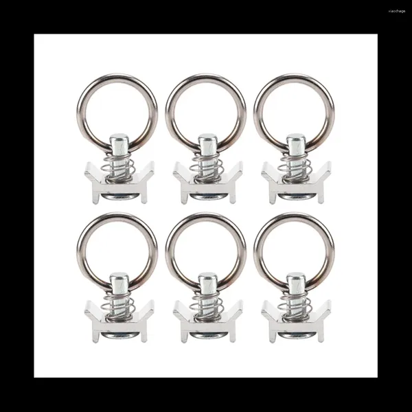Ganci 6 pezzi di anelli in acciaio inossidabile Altoparlanti sospesi Accessori per telaio di aeromobili Pendenti luminosi