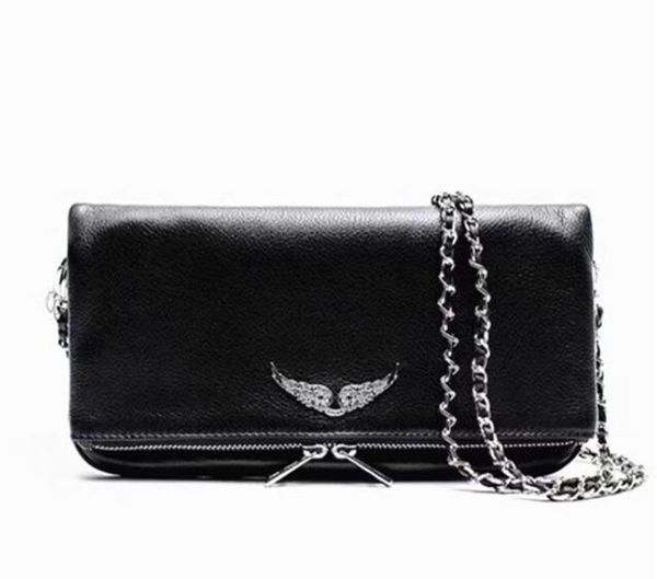 Umhängetaschen Frauen echte Leder -Pochette Wings Zadig Voltaire Tasche Top -Qualität TOTE Diamond Designer Baguette Geldbeutel Clutch Bags Walle 2345