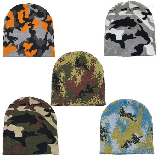 Ball Caps Instyle Örgü Şapkası Y2K Gençler Hiphop Dans Moda Jacquard Beanie Cap