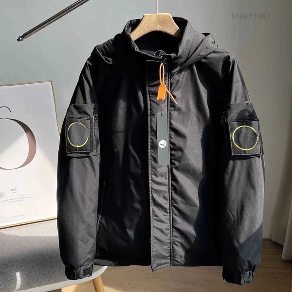 2023Outerwear Badges Zipper Shirt Lose Stil Frühling Herbst Herren Top Oxford Atmungsaktive Tragbare High Street Stones Island Kleidung Jacke Cp 6 h