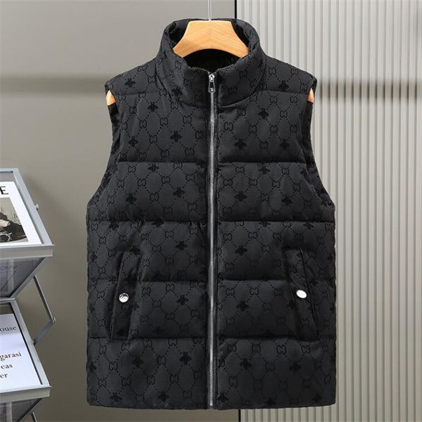 2023 neue Luxus Designer Weste Tops Herren Gilet Westen Herbst Winter Mantel ärmellose Weste Baumwolle Kleidung Stickerei Druck Brief Männer Jacke Westen Kleidung