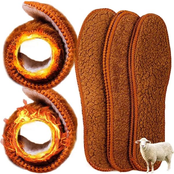 Schuhteile-Zubehör Winter-Einlegesohlen aus Alpakawolle, weicher Plüsch, warm, verdickter Fuß, thermische Einlegesohle für Damen und Herren, atmungsaktive Schneestiefel, Schuhe, Wärmekissen, 231030