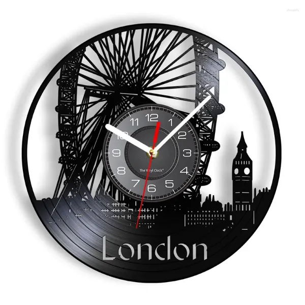 Relógios de parede Londres Ferris Wheel Decor Watch Eye Record Relógio Inglaterra Big Ben Decorativo Presente Moderno