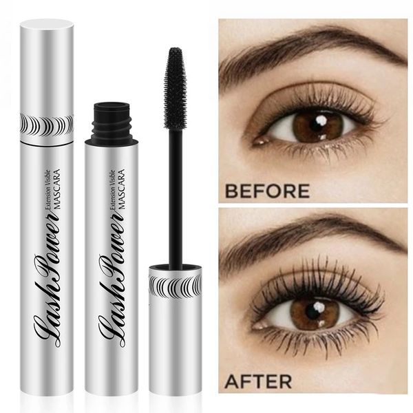 Mascara 4D Fibra di seta Curling Volume Nero Impermeabile Liquido Rimel Extension Trucco Allungamento 231027