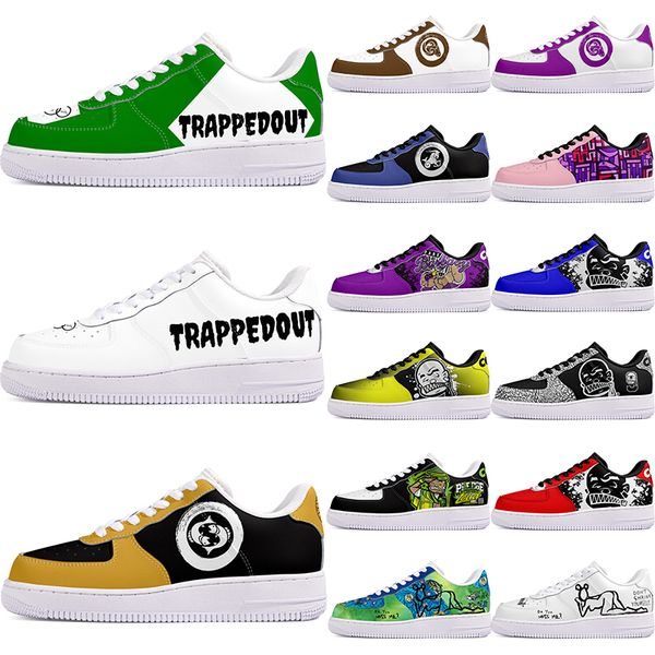 DIY sapatos inverno lindo lindo outono homens sapatos de lazer um para homens mulheres plataforma tênis casuais clássico limpo desenho animado graffiti treinadores esportes 63086