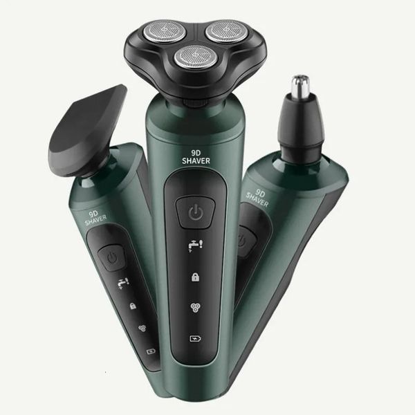 Rasoi elettrici Rasoio elettrico per uomo Intelligente Barba bagnata e asciutta Trimmer da barba Rasoio elettrico per rimozione barba ABS Ricaricabile Trimmer 231030