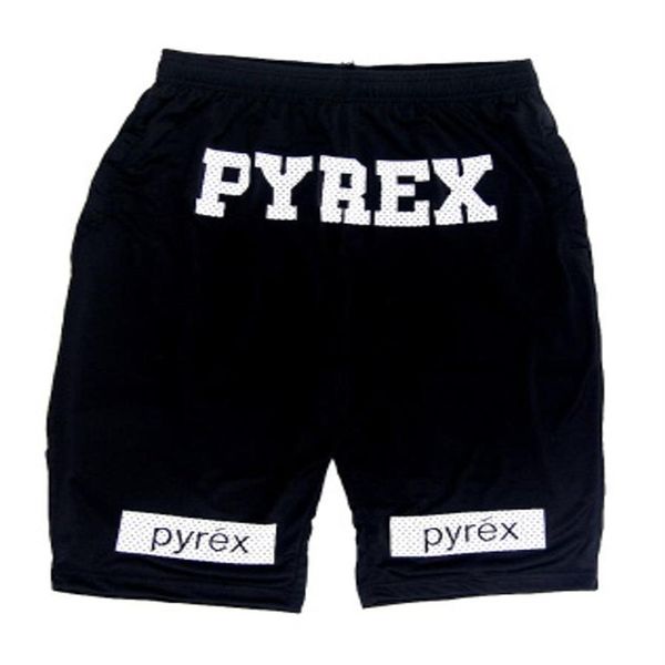 PYREX pantaloncini da uomo marca moda streetwear pantaloncini hip hop uomo nero rosso sportivo casual pantaloncini elastici in vita277Y