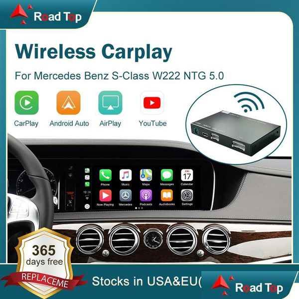 Andere Autoelektronik Wireless Carplay für Benz S-Klasse W 2014- mit Android Mirror Link Airplay Car Play-Funktionen3253 Drop Delivery Dhden