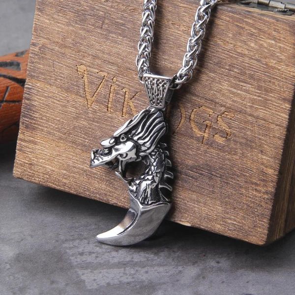 Anhänger Halsketten Dragon Claw Retro Ethnische Punk Beast Halskette Persönlichkeit Herren Fahrrad Reiten Party Freizeit Schmuck Zubehör