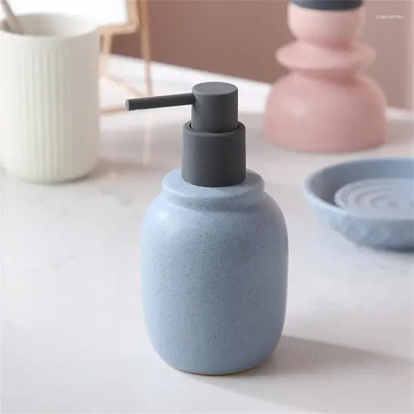 Dispenser di sapone liquido Bottiglia vuota divisa Pressatura irregolare manuale Design circolare creativo Pressa Testa della pompa Decorazione domestica Bottiglie a mano