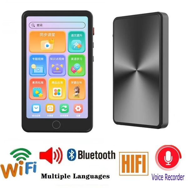 Lettori MP3 MP4 Mahdi Mp4 Wifi Bluetooth Lettore Android Mini Touch Screen portatile 40 pollici Hifi Metallo Marca Mp3 Video Lossless Music 231030