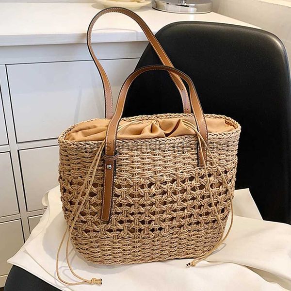 Borse a tracolla Borsa di paglia Borsa da donna 2023 Summer Beach Sour Willow Borsa da donna Portafogliostylishhandbagstore