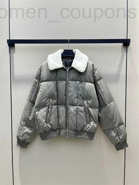 Parka da donna in piumino firmato Autunno e inverno Nuovo Pra South Oil Fresh Age Reducing Fabric Cappotto di pane morbido Design Agnello Impiombato R3CS