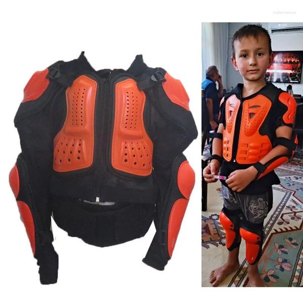Motocicleta armadura net roupas crianças protetor scooter bicicleta proteção motocross moto equipamentos