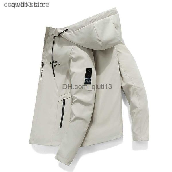 Мужские куртки Callaway Clothing Outdoor Camping Hiking Jacket Осень и зима Новая мужская дышащая толстовка с капюшоном Ветровка Adventure Jacket T231030