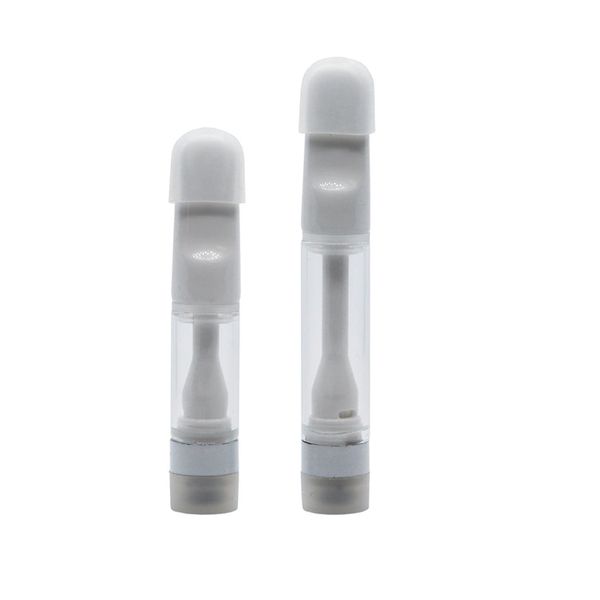 Carrelli monouso per penna vaporizzatore a olio denso con cartuccia in ceramica piena di vendita calda 510 Carrello Vape da 0,5 ml 1,0 ml