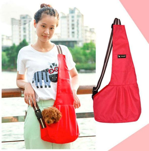 Marca Pet Carrier Bag Oxford Cat Filhote de Cachorro Bolsa de Ombro Macio Dog Front Sling Carrier Fahion Bag 14 Cores DHL YW11757178975