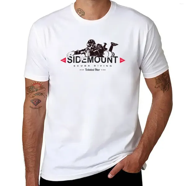 Regatas masculinas Sidemount Diver Mergulho Presente Tec Cave Camiseta Verão Top Manga Curta Camiseta Engraçada Roupas de Suor