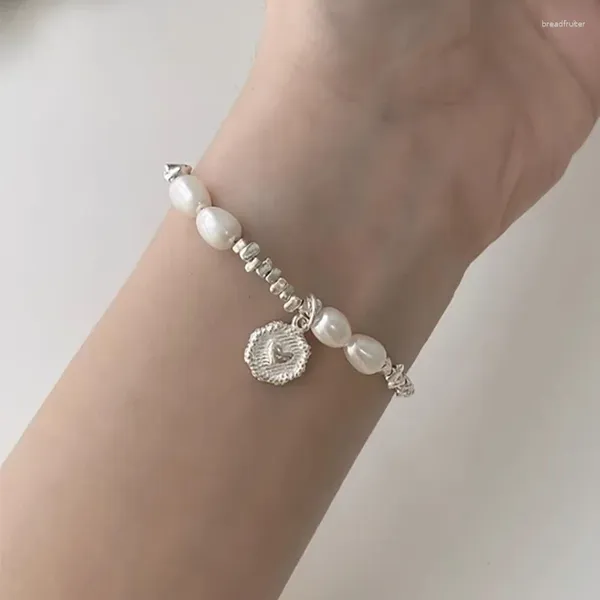 Link Armbänder Unregelmäßige Geometrische Perlen Perlen Armband Für Frauen Mädchen Mode Süße Romantische Klassische Liebe Herz Anhänger Schmuck