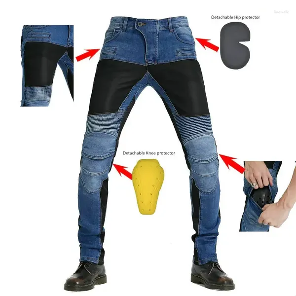 Гоночные брюки, мужские джинсы PK719, летние классические брюки для езды на мотоцикле, устойчивые к падениям на открытом воздухе