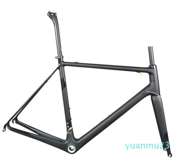 Rennrad-Rahmen-Innenlager, schwarze Farbe, halb matt, halb glänzend