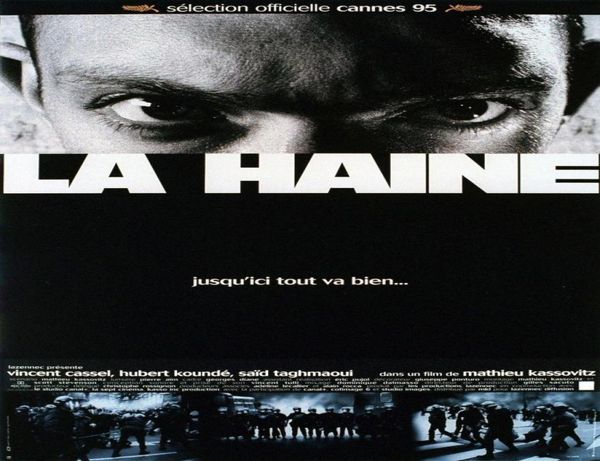 Haine Filme Pinturas Arte Filme Impressão Cartaz de Seda Decoração de Parede de Casa 60x90cm4408939