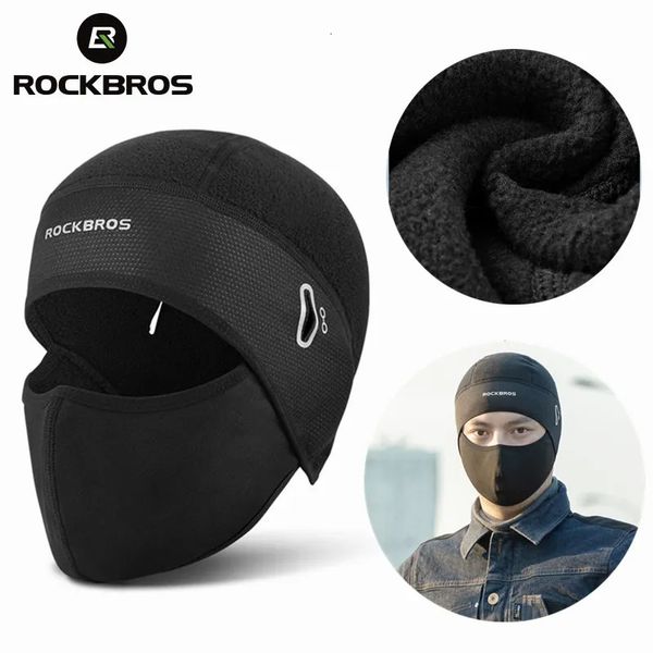 Cappelli da esterno ROCKBROS Berretti invernali Passamontagna da bici Berretto da bicicletta Occhiali Foro Bandana Sport Corsa Fascia antivento Equitazione Mantieni caldo Maschera 231030