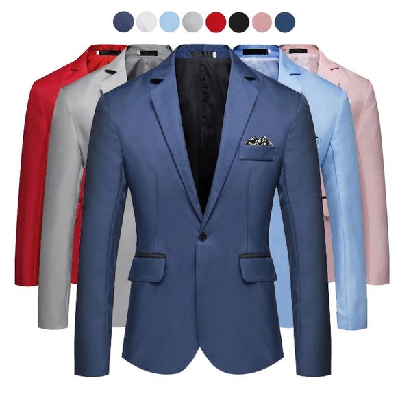 Ternos masculinos blazers moda masculina casual jaqueta de negócios fino ajuste vestido blazer terno de casamento jaqueta moda cocktail festa terno jaqueta 231030