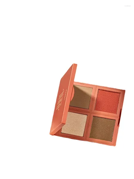 Favore del partito YY Repair Highlight Makeup Palette Polvere opaca per principianti a quattro colori Illumina l'ombra