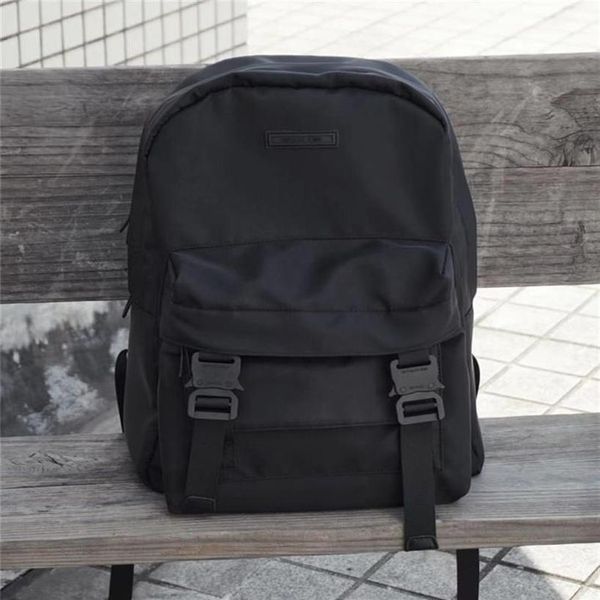 Rucksack 20FW Version ALYX Rucksäcke Männer Frauen Top Qualität 1017 9SM Doppel Fronttaschen Taschen Nylon Gummi Patch323y