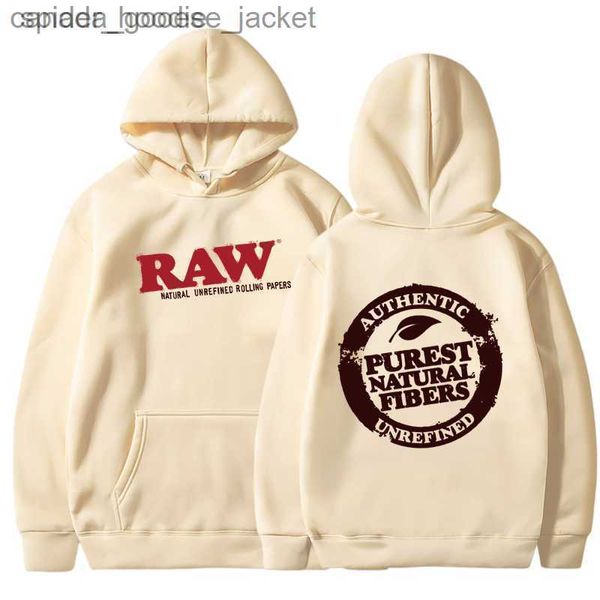 Heren Hoodies Sweatshirts Heren Hoodies Sweatshirts RAW Fashion Hoodie Heren Sweatshirt Polar Fleece Met Capuchon Harajuku Hip Hop Casual Heren Dames Hoodie Hoge Kwaliteit Pu