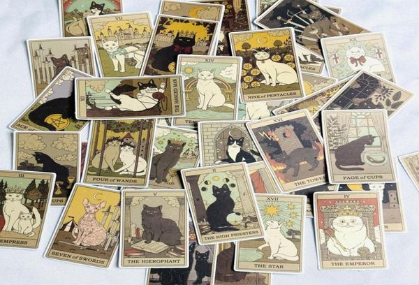 Hediye Sargısı 50pcs Vintage Tarot Sticker DIY Scrapbooking Journal Collage Cep Telefon Kılıfı Bilgisayar Bavul Contası Dekorasyonu3814004